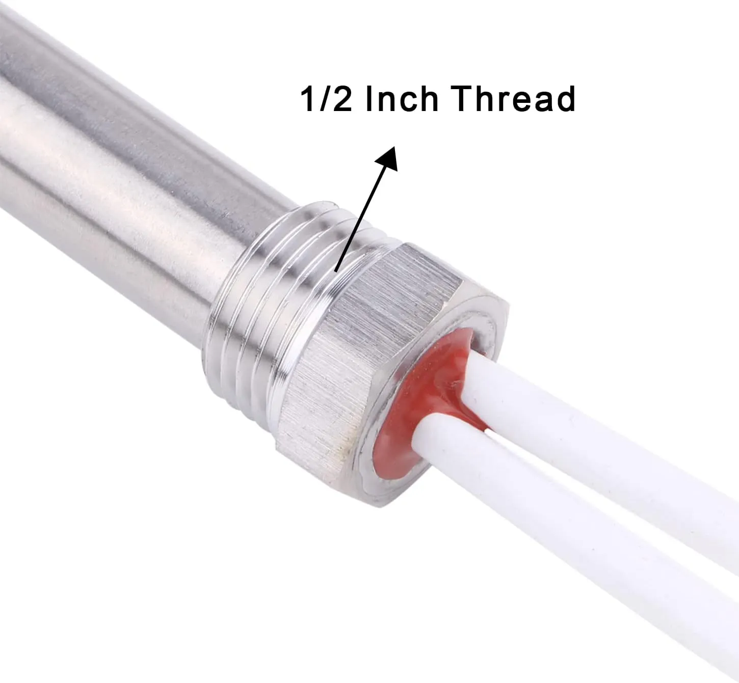 DERNORD Immersion Cartridge Heater 12V 150W Hot Rod Heating Element Replacement 1/2 Inch Thread
