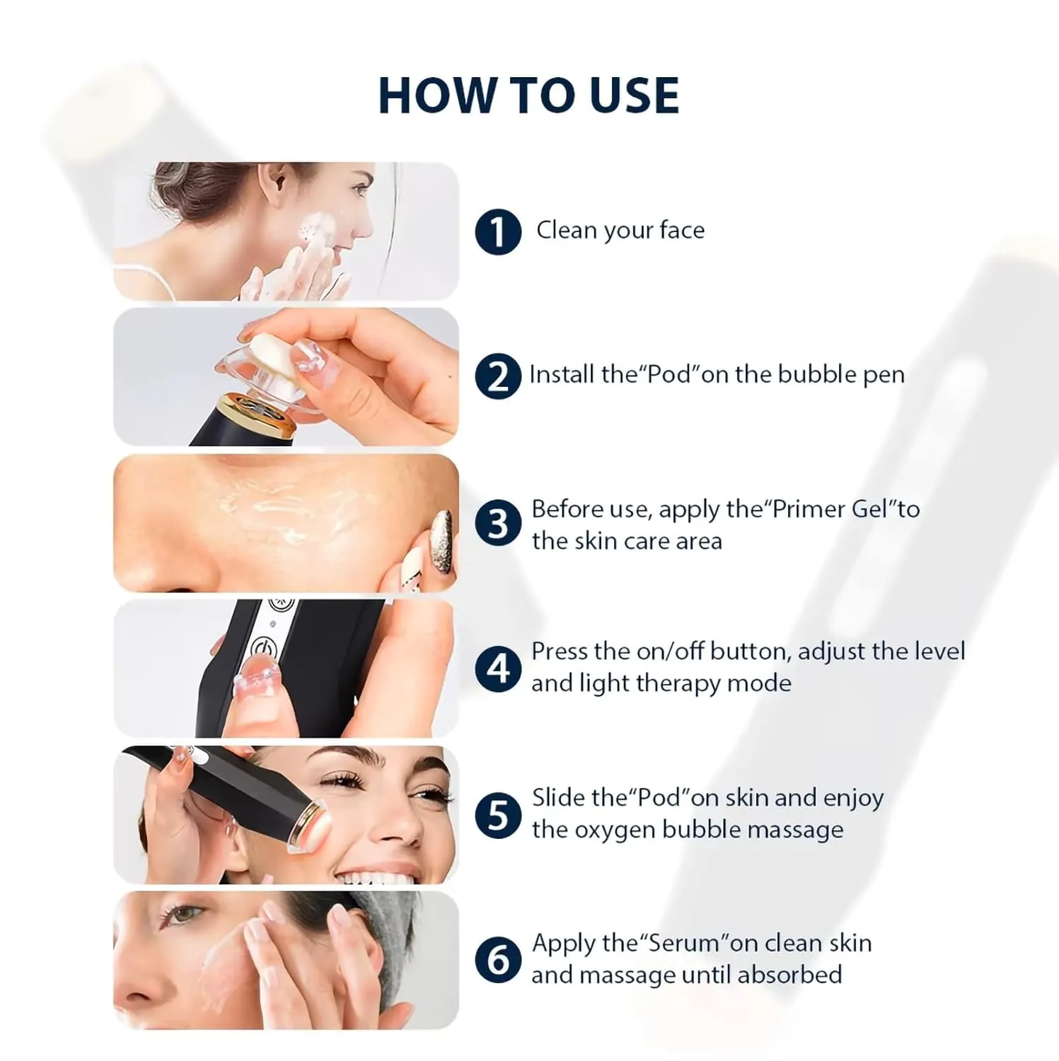 Detox Serum Kit Pods for CO2 Oxygen Facial Machine, Beauty Salon and Home Spa Day, Ge noe Type Pods Set, 6 Pods   6 Prime Gel   6 Serum, Upgrade 3.0 Formula