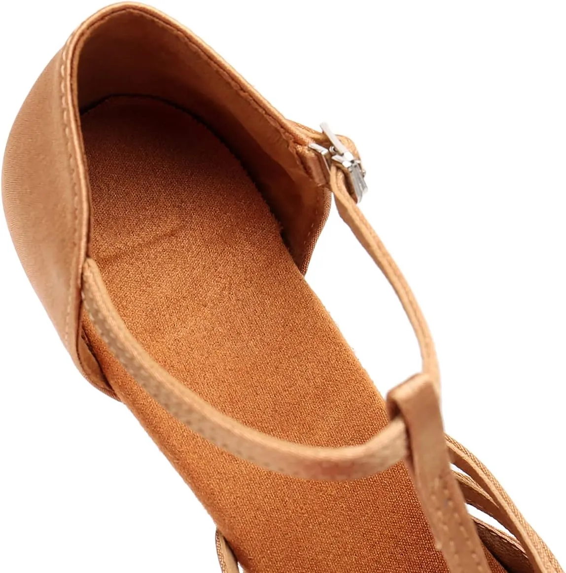 DKZSYIM Girls&Women's Satin Latin Dance Shoes Professional Ballroom Salsa Practice Performance Dancing Shoes, Model XGG-Children