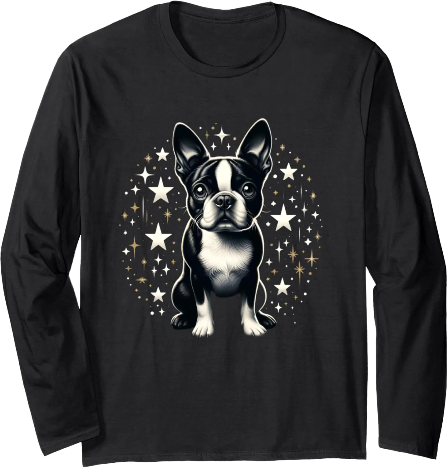 dog boston terrier Long Sleeve T-Shirt