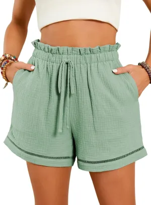 Dokotoo Womens Casual Shorts High Waisted 2024 Fashion Beach Cruise Shorts Cute Comfy Summer Shorts with 2 Pockets S-XL