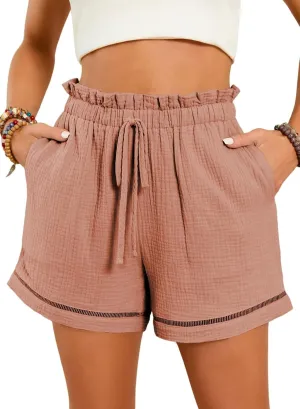 Dokotoo Womens Casual Shorts High Waisted 2024 Fashion Beach Cruise Shorts Cute Comfy Summer Shorts with 2 Pockets S-XL