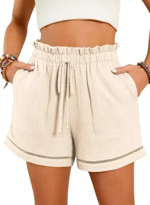 Dokotoo Womens Casual Shorts High Waisted 2024 Fashion Beach Cruise Shorts Cute Comfy Summer Shorts with 2 Pockets S-XL