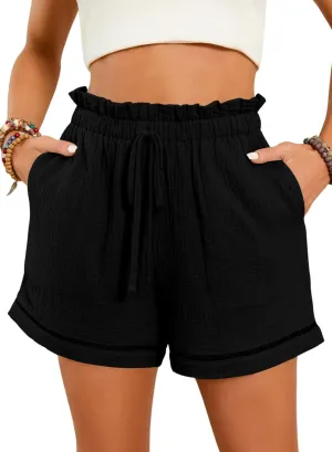 Dokotoo Womens Casual Shorts High Waisted 2024 Fashion Beach Cruise Shorts Cute Comfy Summer Shorts with 2 Pockets S-XL