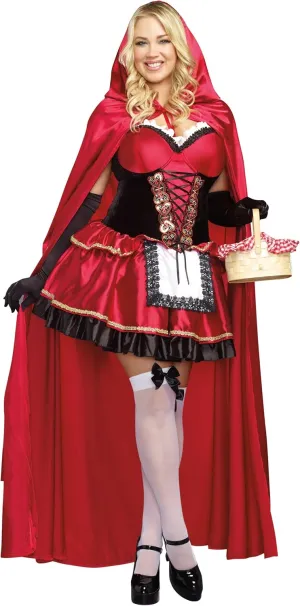 Dreamgirl Adult Sexy Little Red Riding Hood Costume for Women Plus Size, Halloween Costume