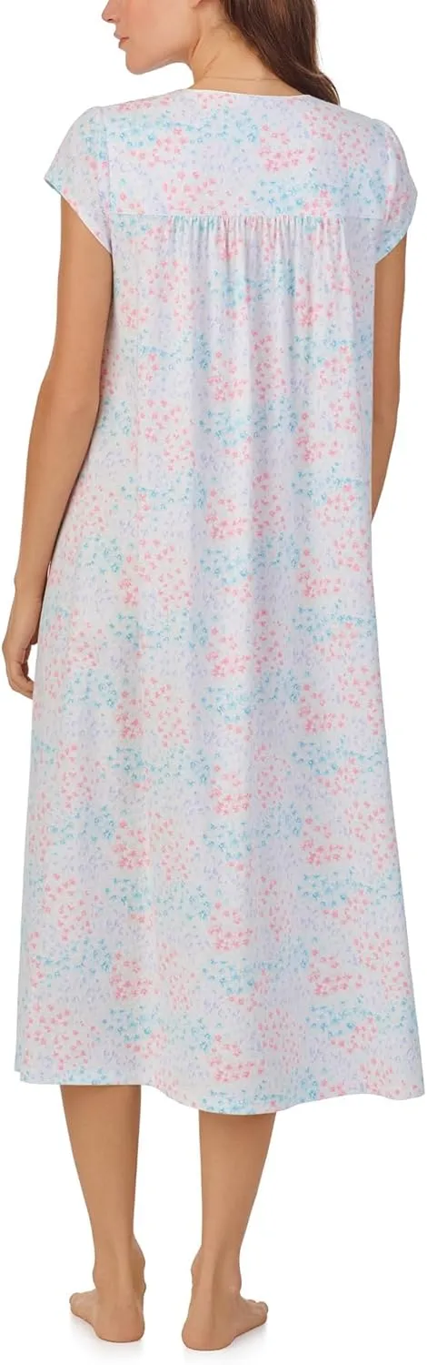 Eileen West Women's Cap Sleeve Long Nightgown