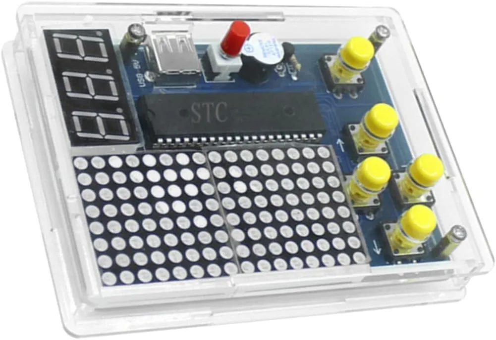 Electronic DIY Game Console Kit Soldering Practice Kit Game Console Welding Parts for DIY Enthusiasts