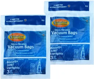 EnviroCare Replacement Vacuum Cleaner Bags Designed to Fit Bissell 3267 Powerglide, Velocity Upright Vacuum Cleaners 6 bags