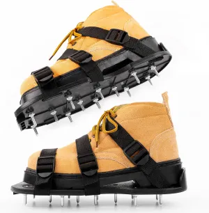 Epoxy Spike Shoes - 3/4" Stainless Steel Spikes for Epoxy Flooring & Self-Leveling Cement - Non-Slip Professional Spiked Shoes with Adjustable Straps (Fits US 6-14)