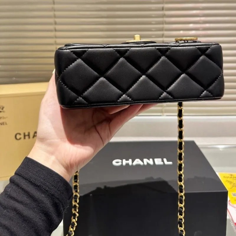 ESMEE - Mini Chain Bag Black Lambskin