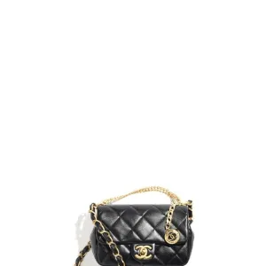 ESMEE - Mini Chain Bag Black Lambskin