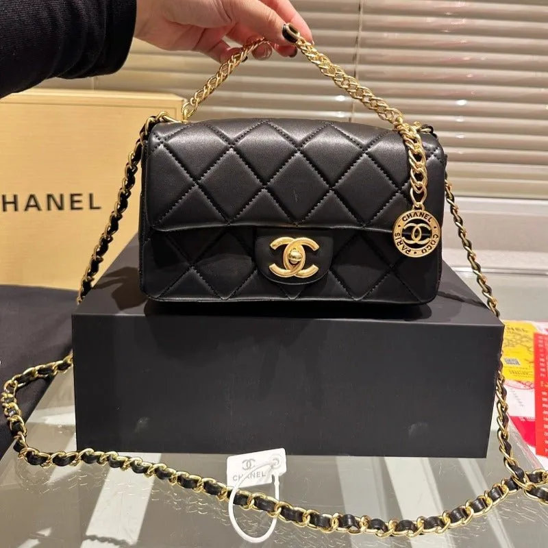 ESMEE - Mini Chain Bag Black Lambskin