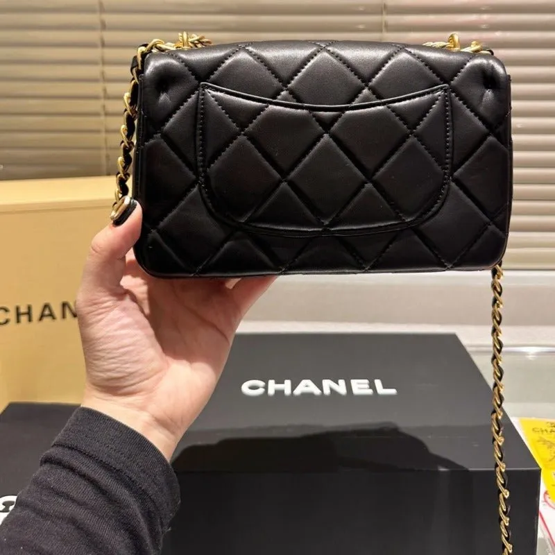 ESMEE - Mini Chain Bag Black Lambskin