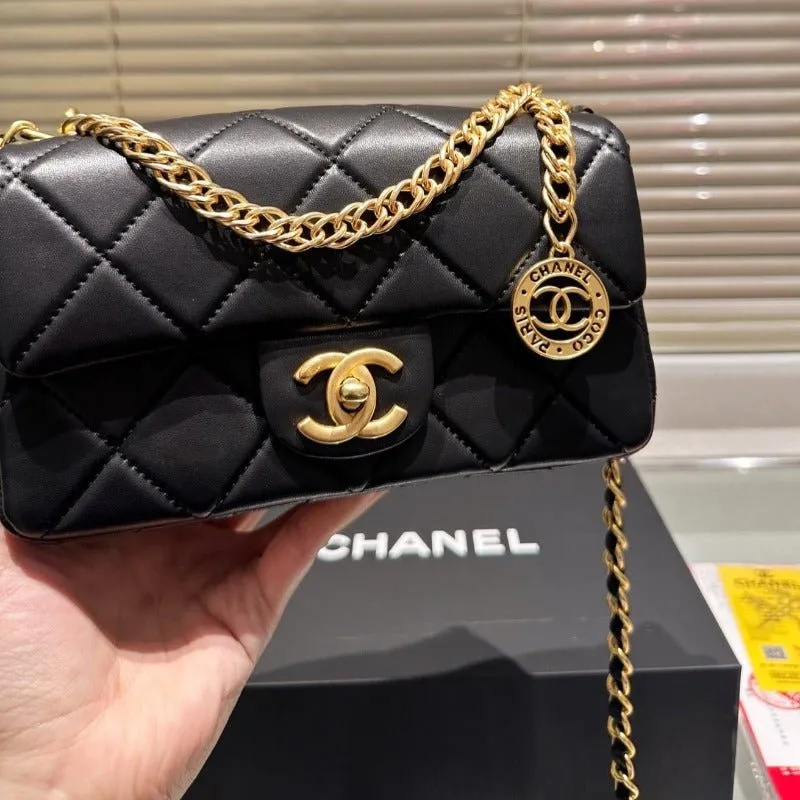 ESMEE - Mini Chain Bag Black Lambskin
