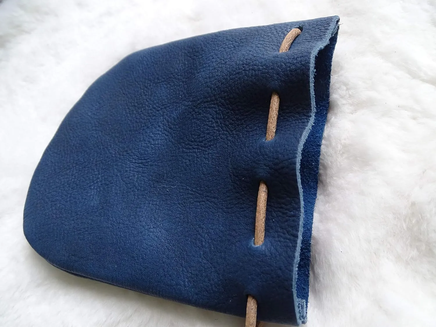 Fantastic Workmanship Genuine Leather Drawstring Coin Purse