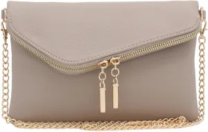 FashionPuzzle Envelope Wristlet Clutch Crossbody Bag with Chain Strap
