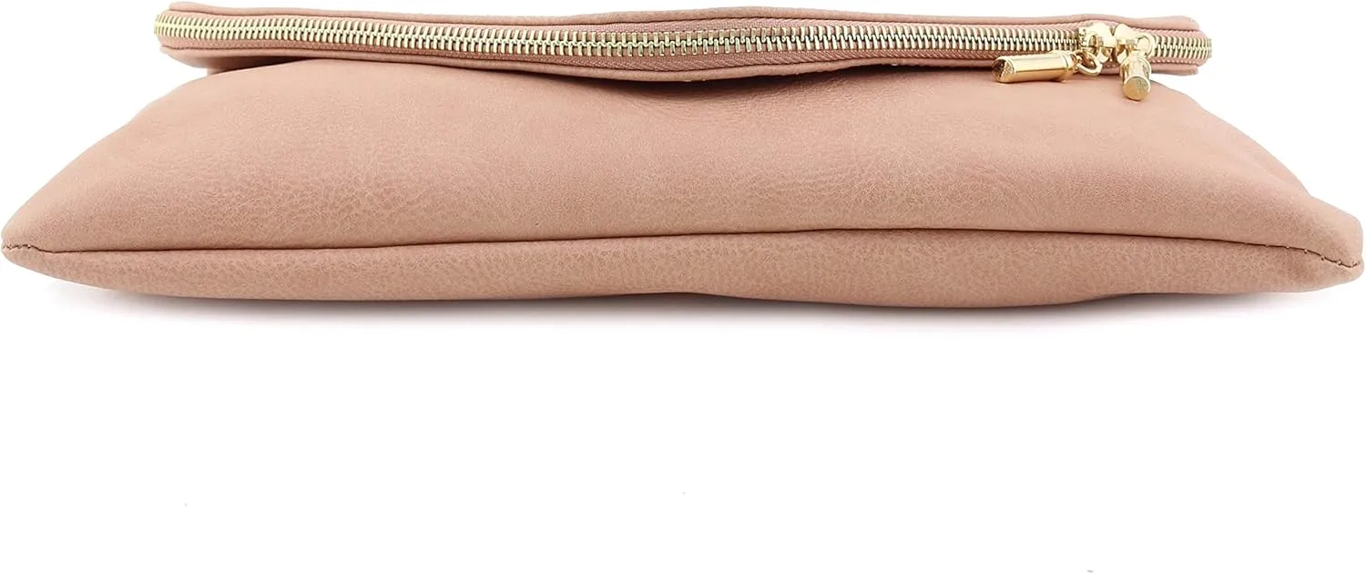 FashionPuzzle Oversized Envelope Clutch Evening Bag with Chain Strap