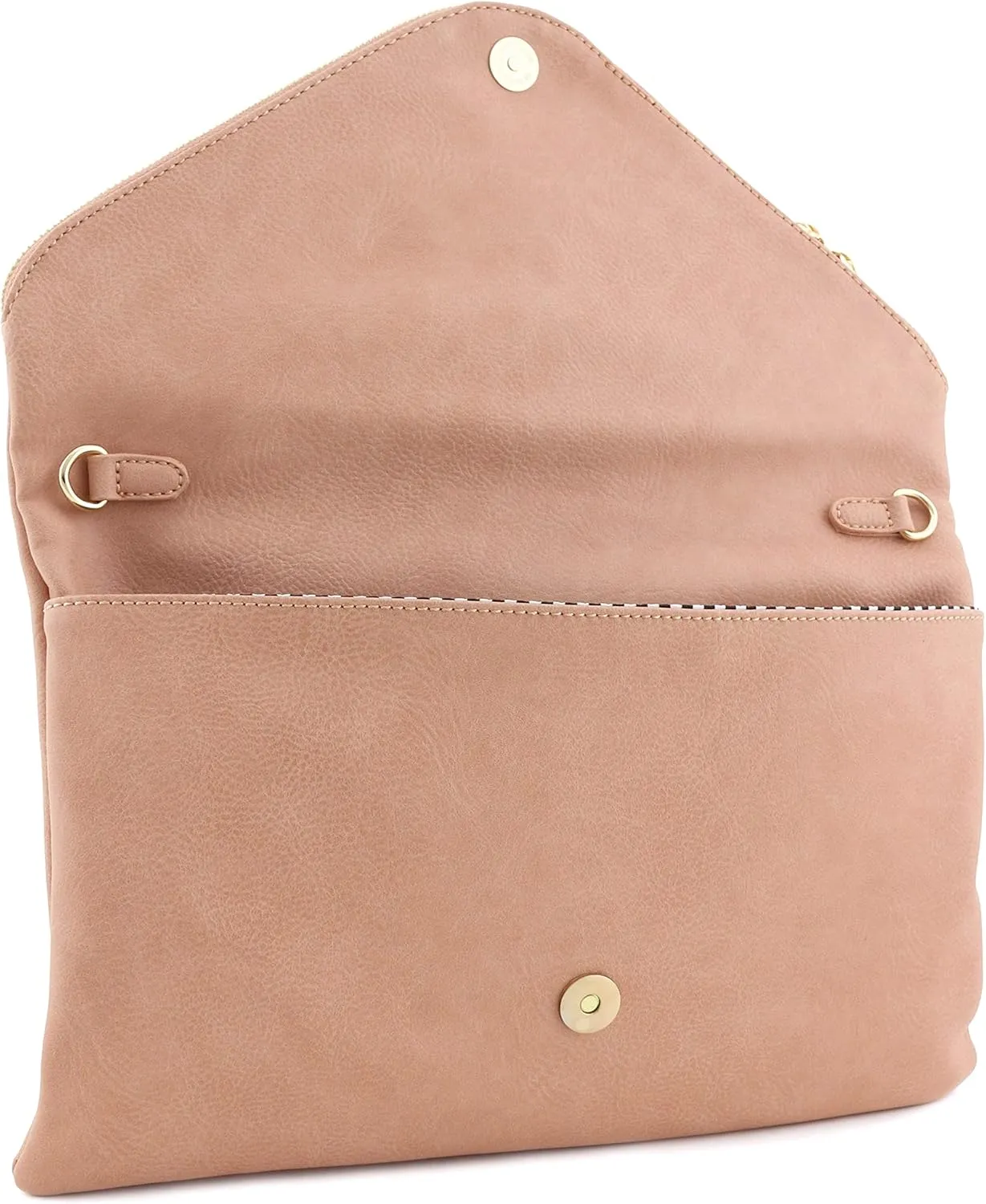 FashionPuzzle Oversized Envelope Clutch Evening Bag with Chain Strap