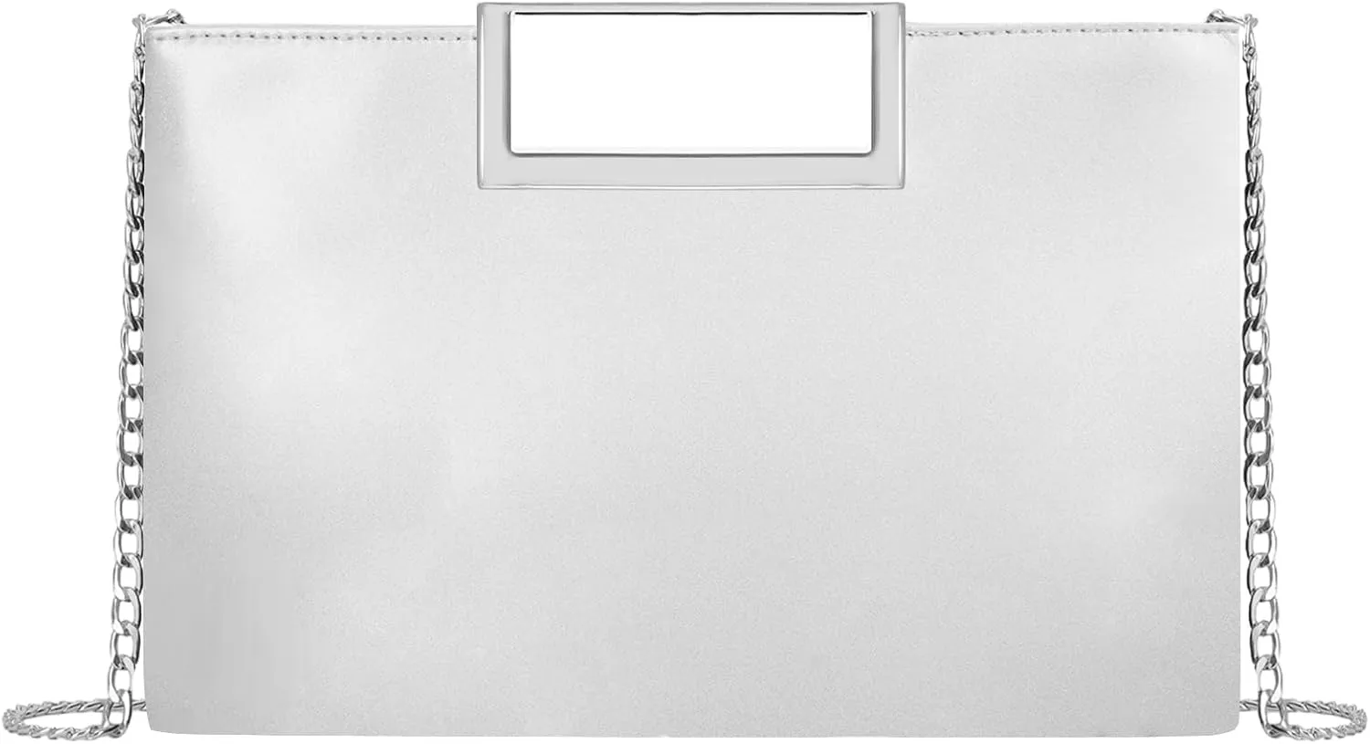Fecialy Clutch Purses for Women Formal Fashion PU Leather Evening Bag Stylish Handbag with Chain for Wedding Prom Bridal