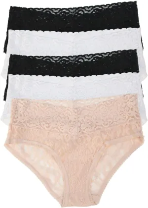 Felina Signature Stretchy Lace Low Rise Hipster 5-Pack | Panty