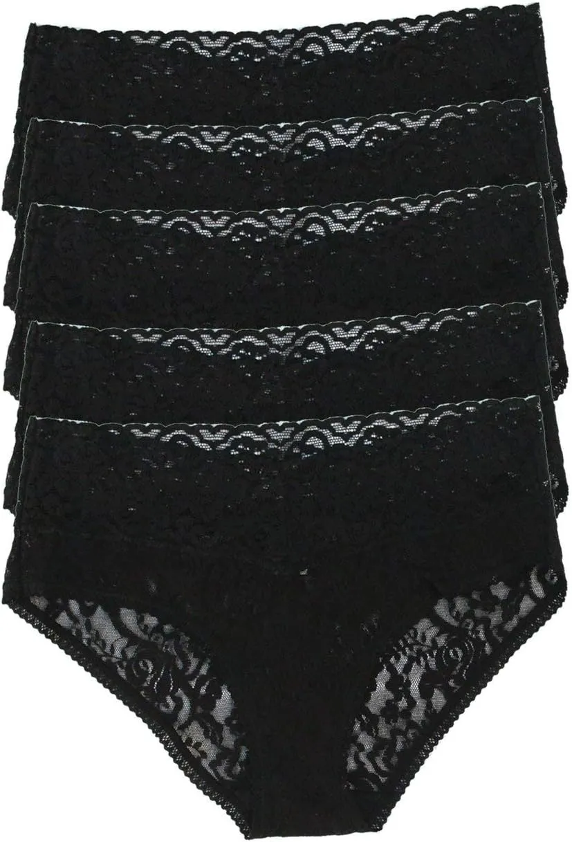 Felina Signature Stretchy Lace Low Rise Hipster 5-Pack | Panty