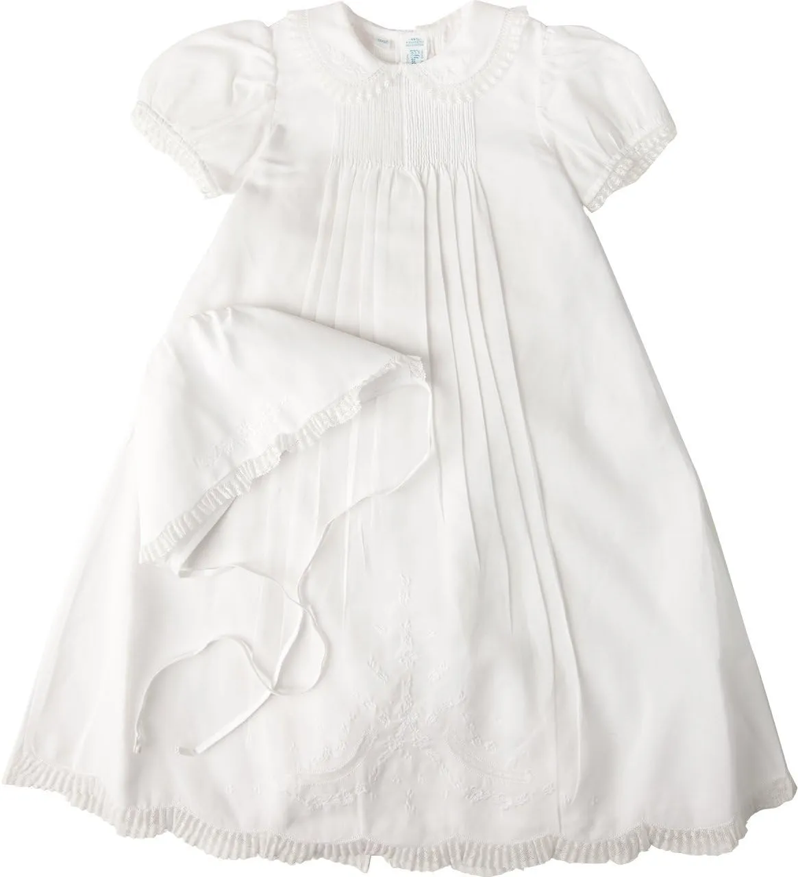 Feltman Brothers Gown, White, 0-3 mo (up to 13 lbs)