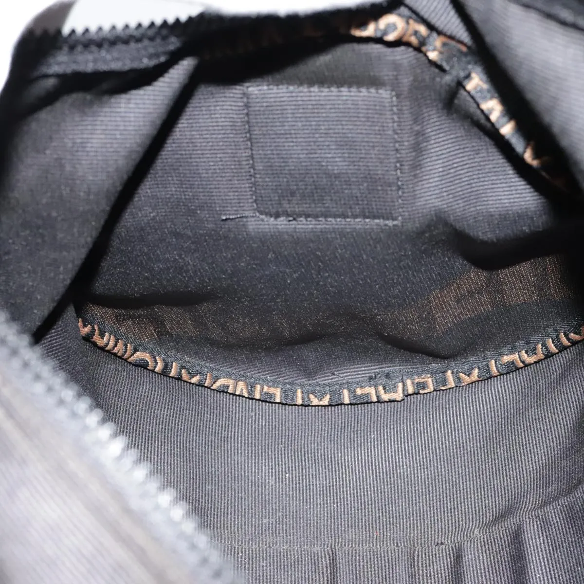 FENDI Boston Bag Nylon 2way Black Gold bs18016