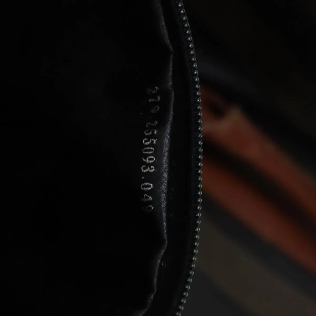 FENDI Pecan Canvas Boston Bag 2way Black Brown Auth ep7497