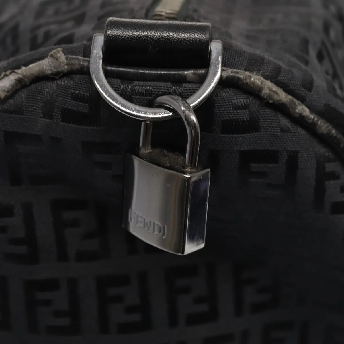 FENDI Zucchino Canvas  Nylon Black 87315