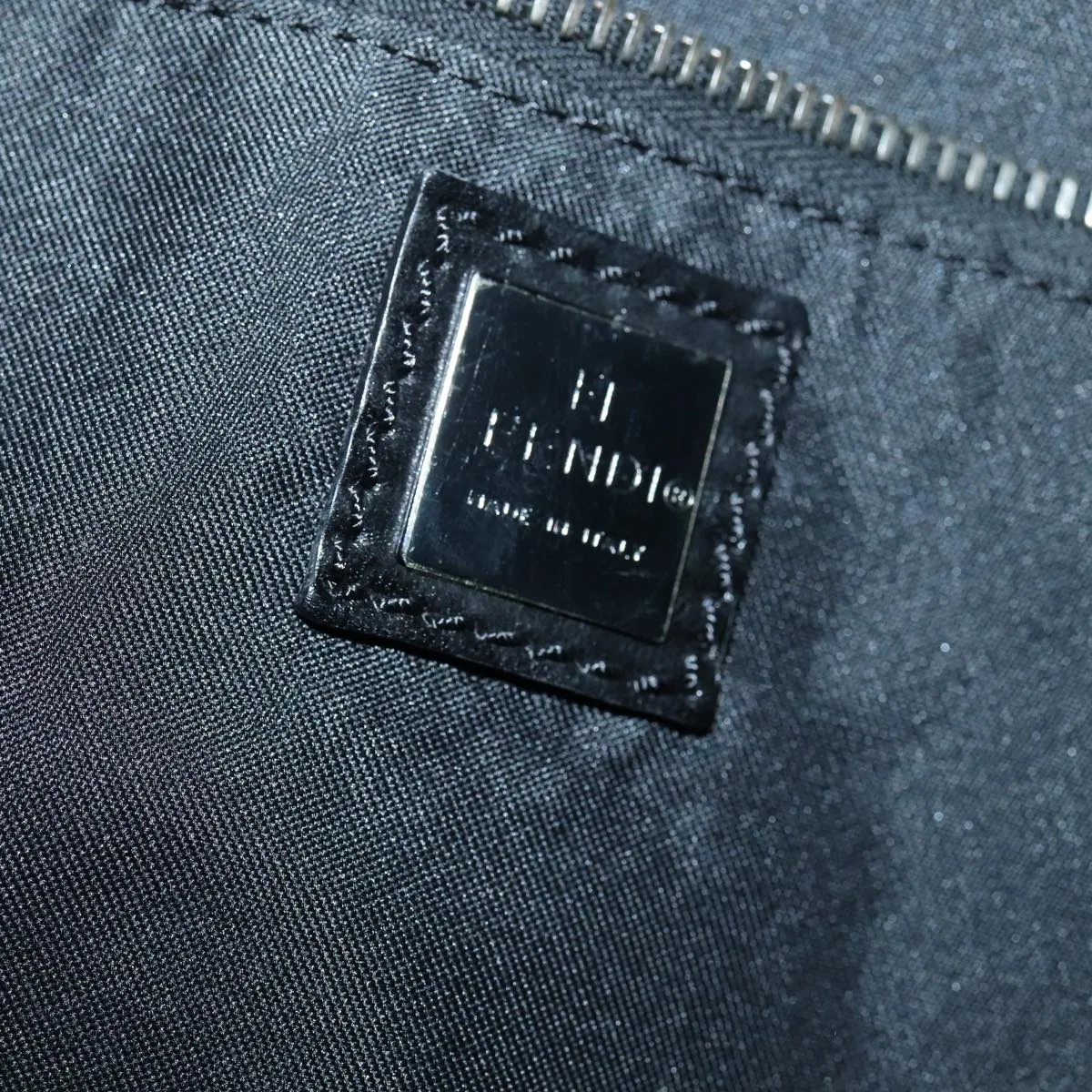 FENDI Zucchino Canvas  Nylon Black 87315