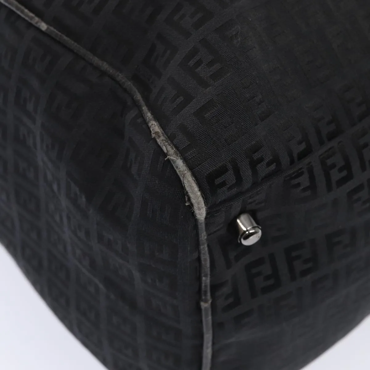 FENDI Zucchino Canvas  Nylon Black 87315