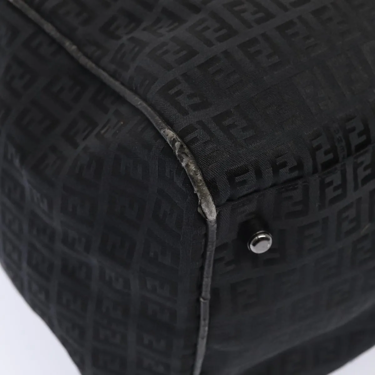 FENDI Zucchino Canvas  Nylon Black 87315