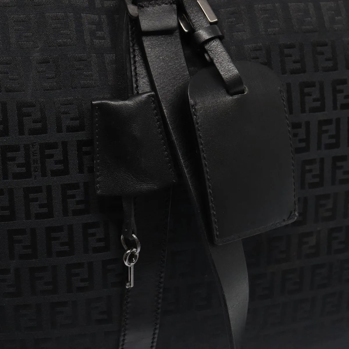 FENDI Zucchino Canvas  Nylon Black 87315