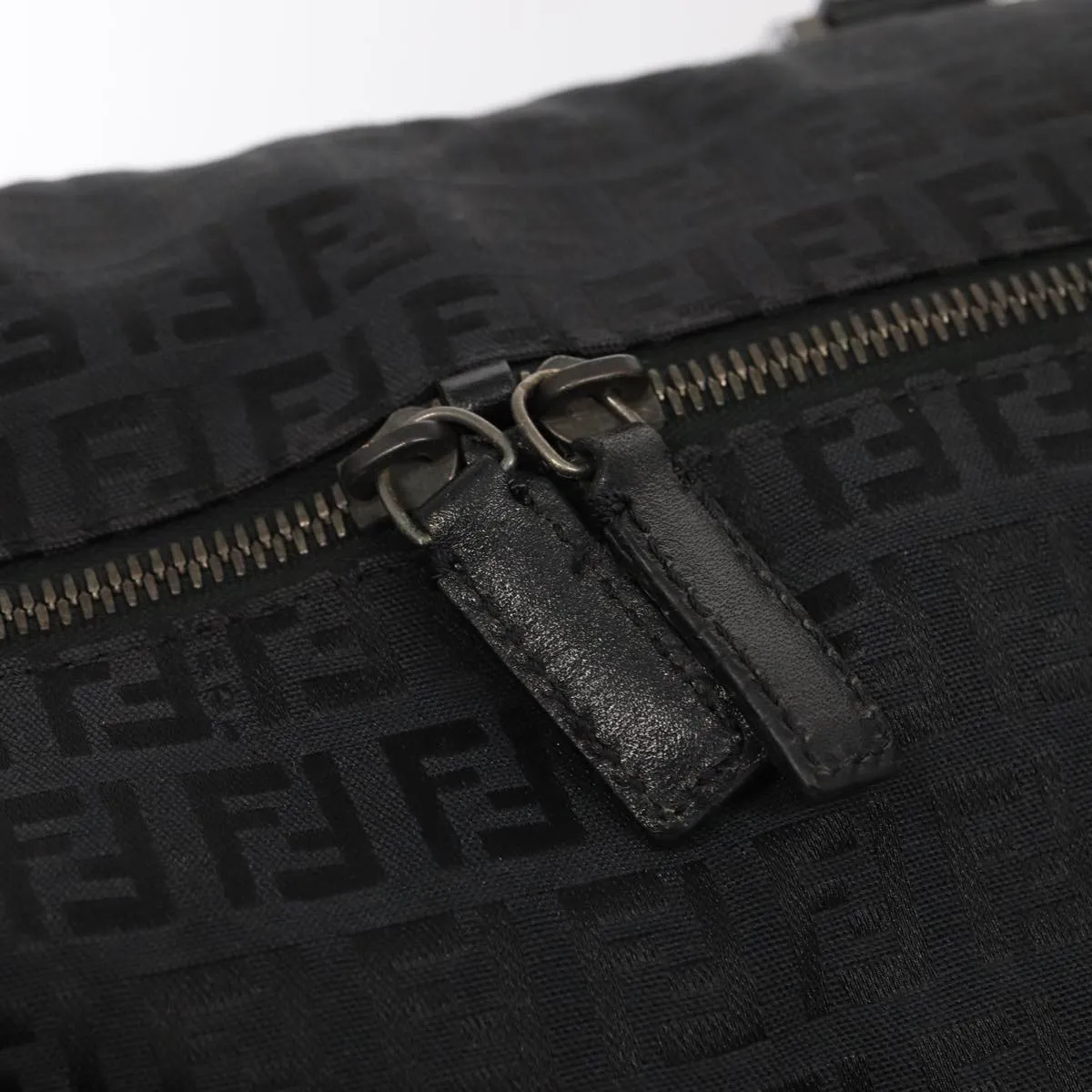 FENDI Zucchino Canvas  Nylon Black 87315