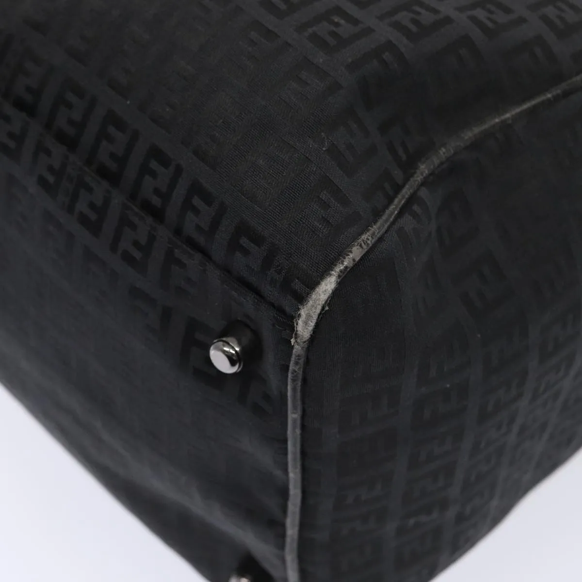 FENDI Zucchino Canvas  Nylon Black 87315