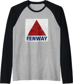 Fenway Citgo Sign Boston Retro Mens & Womens Graphic Raglan Baseball Tee