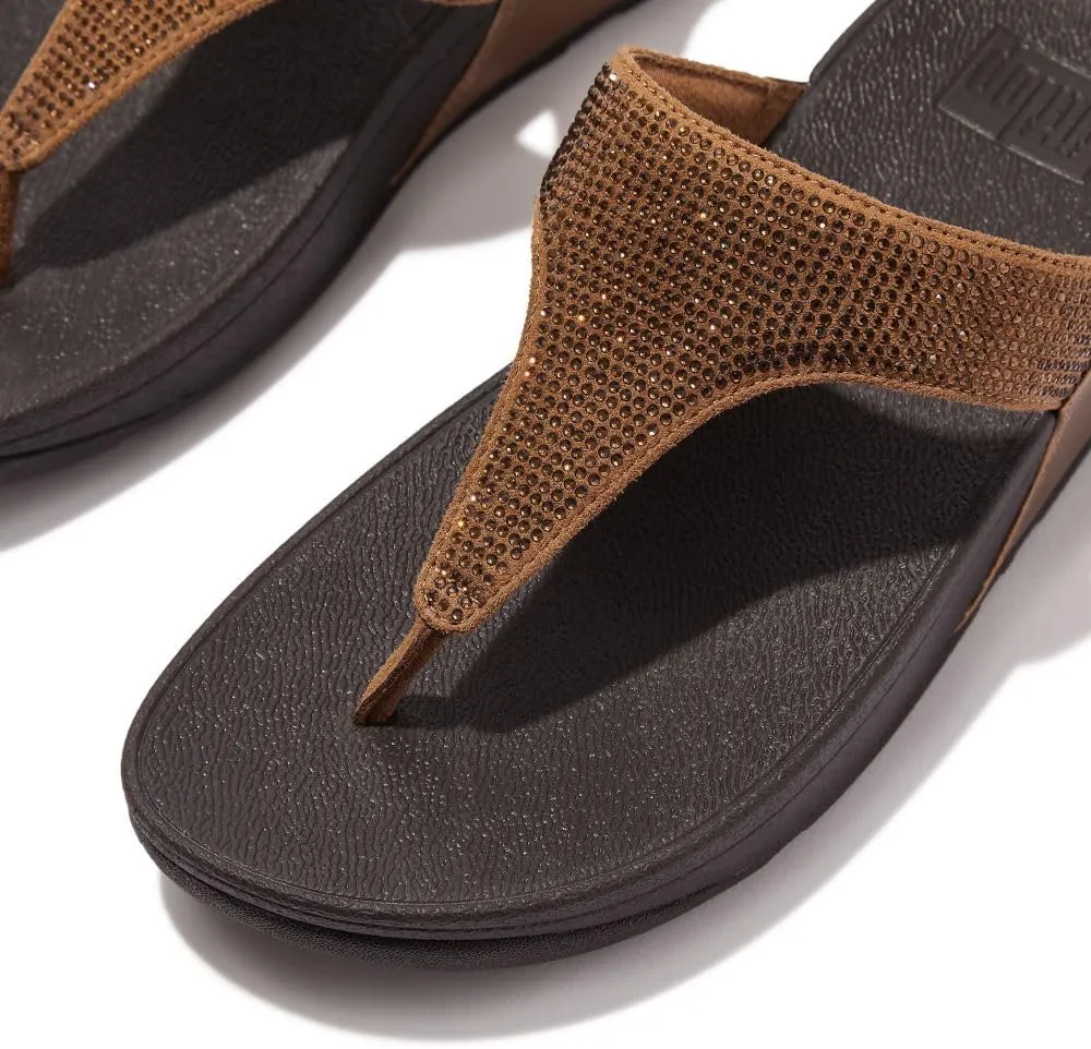 FitFlop Women's LULU Crystal Embellished Toe-Post Sandals