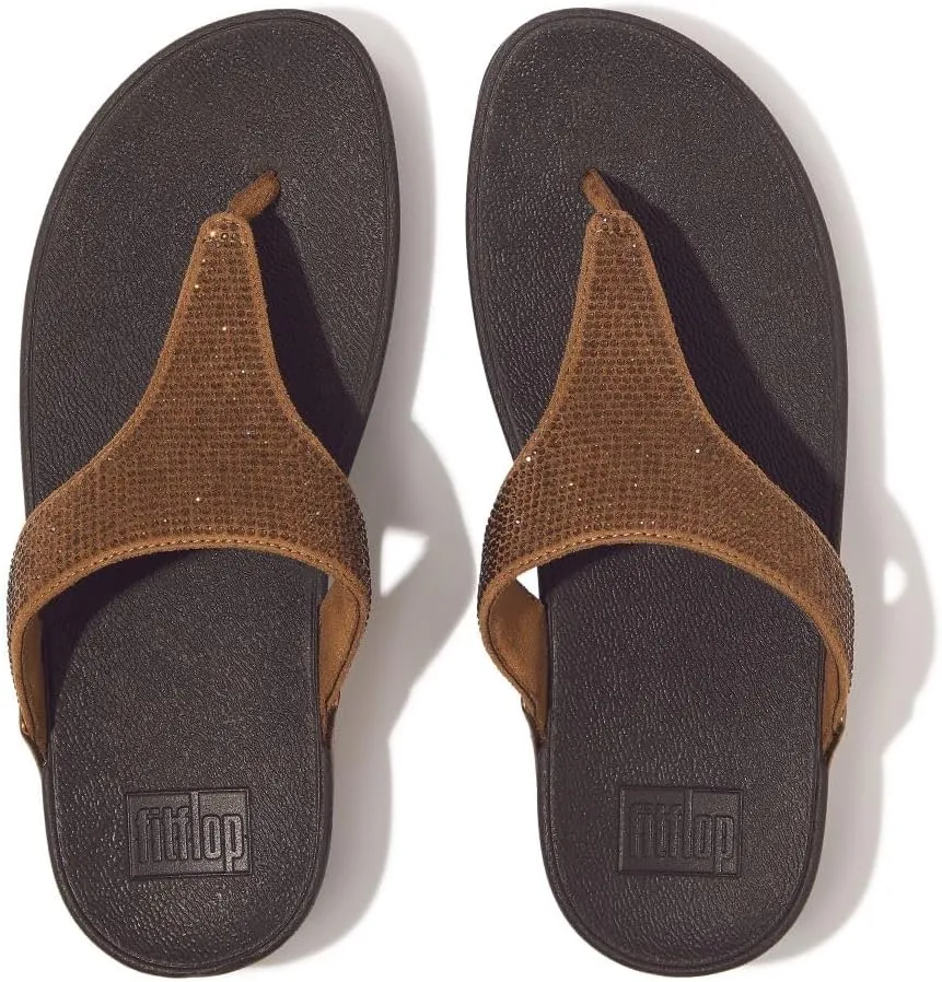 FitFlop Women's LULU Crystal Embellished Toe-Post Sandals