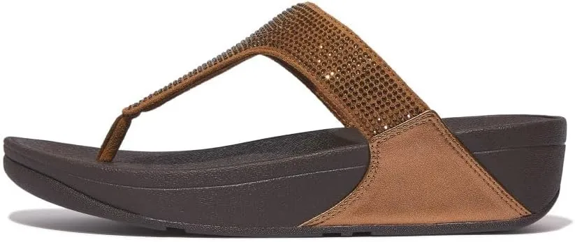 FitFlop Women's LULU Crystal Embellished Toe-Post Sandals