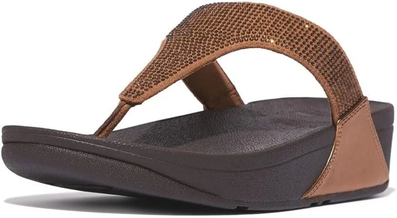 FitFlop Women's LULU Crystal Embellished Toe-Post Sandals
