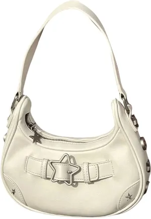 Floerns Women's Vintage Star Decor Clutch Handbag Leather Underarm Y2k Shoulder Bag