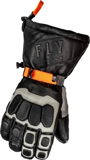 Fly Racing Glacier Winter & Cold Weather Gloves - Windproof, Waterproof, Insulated Leather Gloves for Winter and Snow Sports