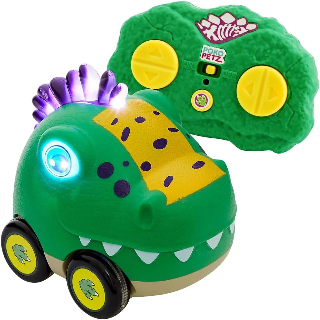 Flybar Poko Petz, Remote Control Car for Toddlers Dinosaur Toys - 2.4GH for Boys and Girls, Light Up, Singing, Talking Toy, Preschool, Best Birthday, Toddler Gifts for Ages 3 and Up