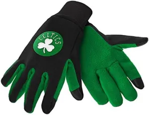 FOCO Forever Collectibles Boston Celtics Color Texting Gloves