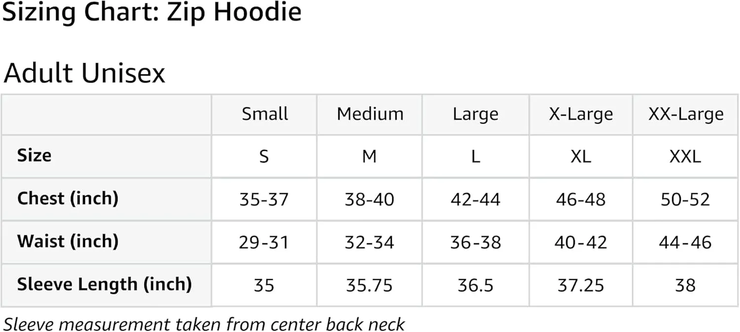 for Men Women Kids Zip Hoodie
