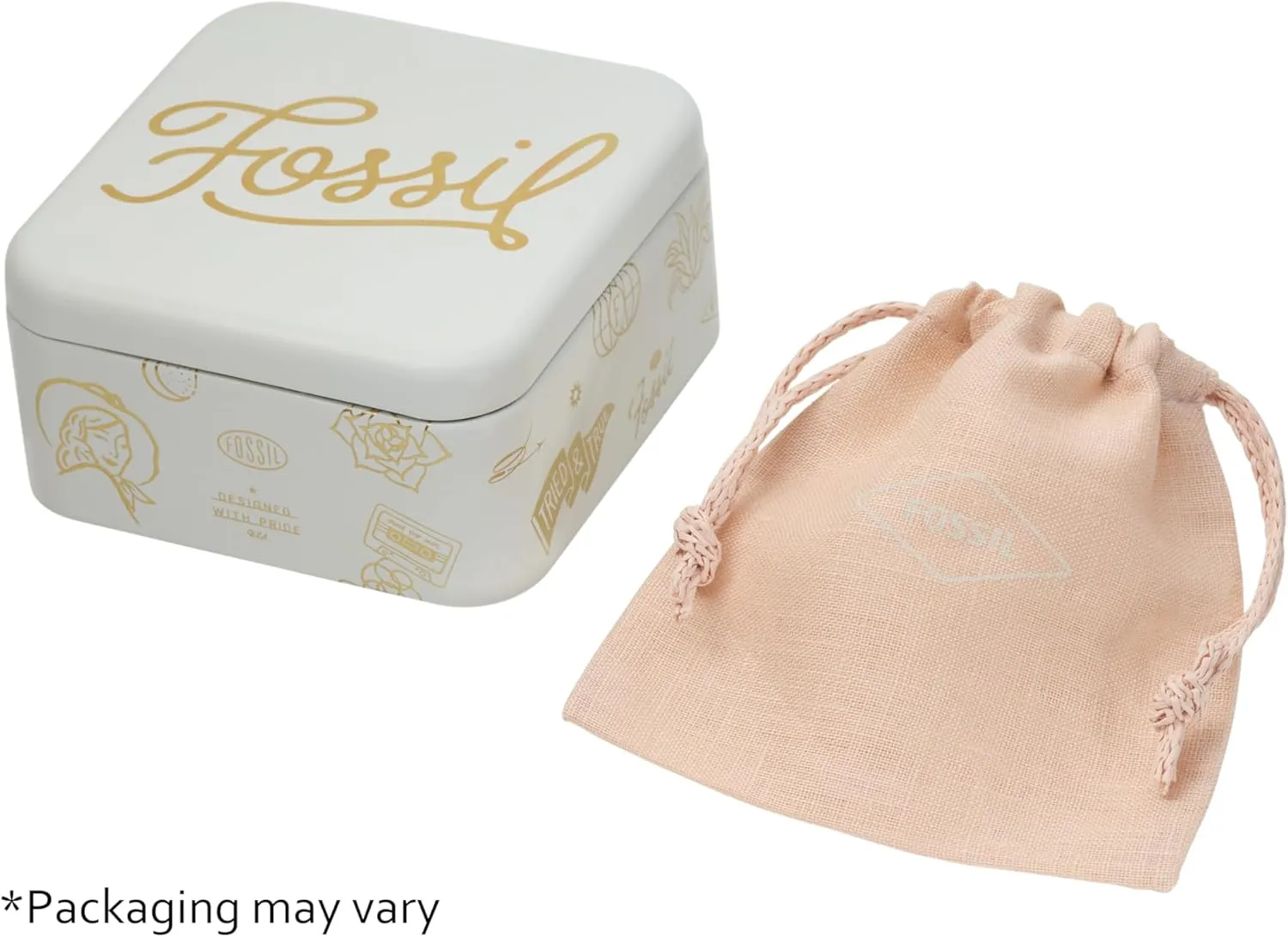 Fossil Women's Stainless Steel and Genuine Leather Bracelet for Women