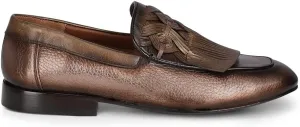 FRANCO CUADRA Women's Slip on Moccasin in Genuine Deer Leather Brown S50VNBR