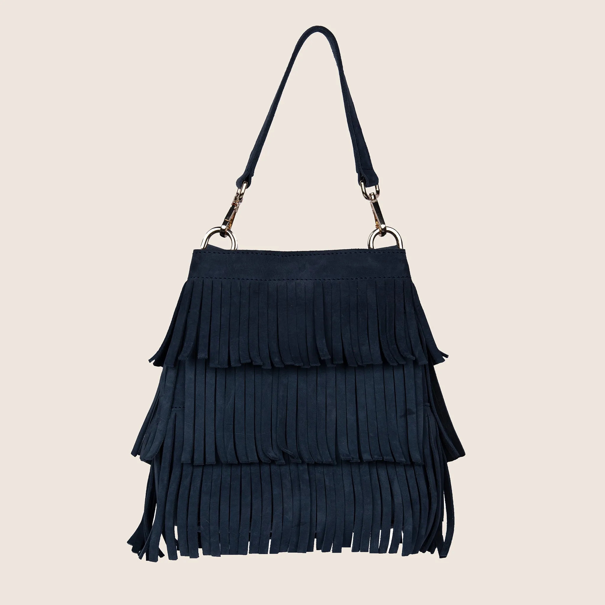 fringe bucket bag
