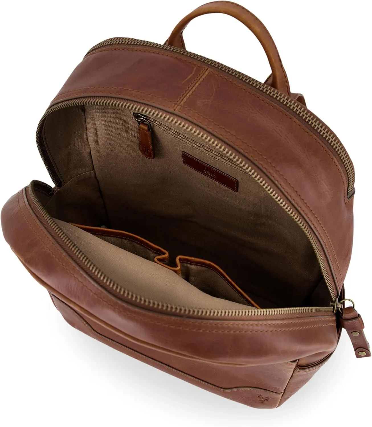 Frye Women's Melissa Large Backpack, Cognac, One Size