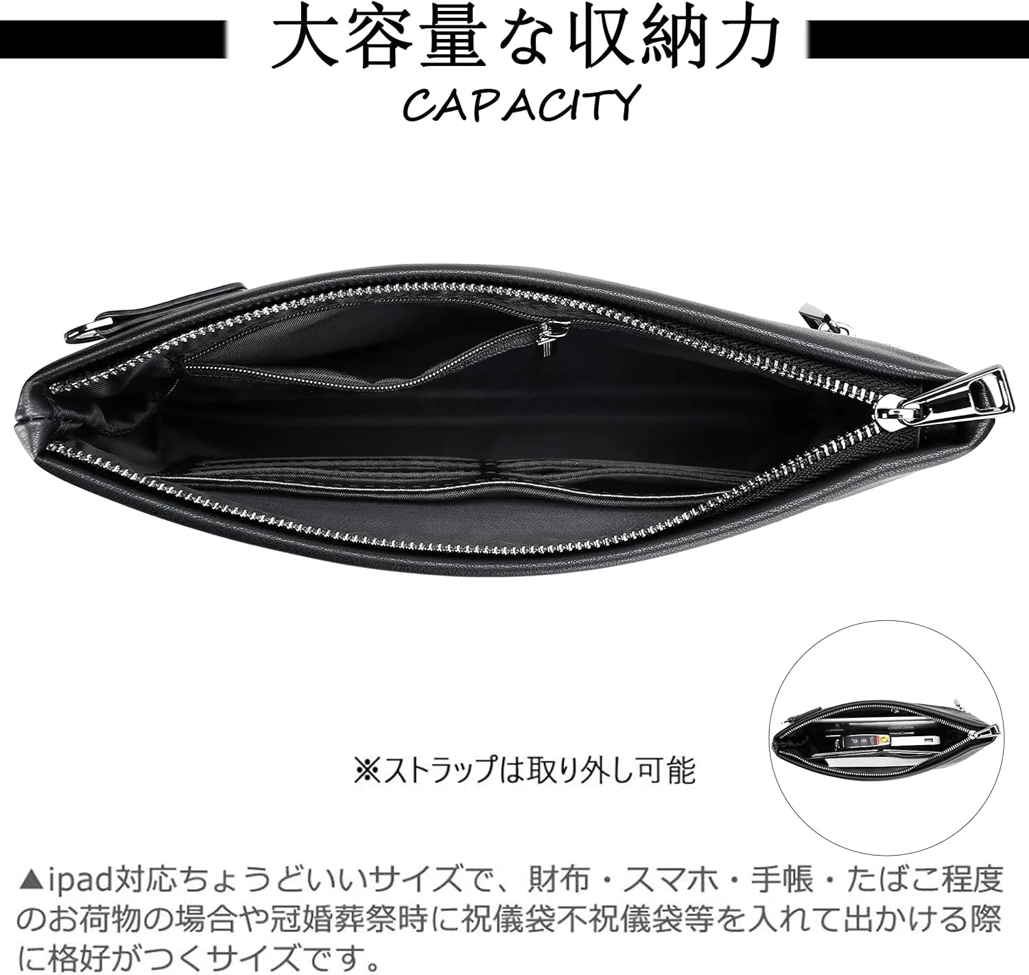 FSD.WG Mens Clutch Bag Man Purse Handbag 12 inches Large Hand Bag Big Clutch Wallet